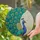 Majestic Tiffany Stained Glass Peacock Fanned Tail Iridescent Eyes - Wildlife Lover Gift Stained Glass Suncatcher - 2