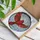 Cardinal Bird Flying Winter Forest Scene Stained Glass Mosaic with Frosted Branches Snowflakes Stained Glass Suncatcher - 3