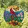 Red Cardinal Bird Monarch Butterfly Stained Glass Flowers Tiffany Style Sunset Hills Stained Glass Suncatcher - 1