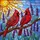 Vibrant Red Cardinals Lavender Flowers Radiant Sun Mosaic Tiffany Glass Translucent Display Stained Glass Suncatcher - 5