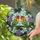 Highly Detailed Tiffany Style Stained Glass Lovebirds Custom Couple Purple Flowers Green Leaves Stained Glass Suncatcher - 2