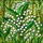 Lily of the Valley Tiffany Stained Glass Floral Art with Emerald Green Mosaic Leaves Stained Glass Suncatcher - 5