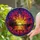 Maple Leaf Stained Glass Sunset Mosaic Pine Trees Water Reflection - Nature Art Gift Stained Glass Suncatcher - 2