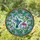 Intricate Hummingbird Stained Glass Flower Branch Art - Tiffany Style Home Decor Gift Stained Glass Suncatcher - 1
