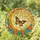 Golden Crescent Moon Monarch Butterfly Tiffany Style Stained Glass Window Art Floral Decor Stained Glass Suncatcher - 1