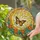 Golden Crescent Moon Monarch Butterfly Tiffany Style Stained Glass Window Art Floral Decor Stained Glass Suncatcher - 2