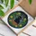 Black Cat Stained Glass Tiffany Style Mosaic Art with Woven Basket, Green Leaves & Yellow Flowers Stained Glass Suncatcher - 3