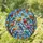 Nine Songbirds Stained Glass Tiffany Style Artwork Autumn Leaves Jewel Tones Blue Sky Mosaic Stained Glass Suncatcher - 1
