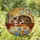 Sleeping Tabby Cat Colorful Books Wildflowers Butterflies Tiffany Glass Stained Glass Suncatcher - 1