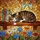 Sleeping Tabby Cat Colorful Books Wildflowers Butterflies Tiffany Glass Stained Glass Suncatcher - 5