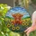 Highland Cow Sunflowers Purple Wildflowers Rolling Hills Tiffany Stained Glass Gift Stained Glass Suncatcher - 2
