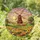 Colorful Dutch Windmill Tulip Fields European Cottages Rolling Hills Scenic Sunset Sky Stained Glass Suncatcher - 1
