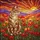 Tabby Cat Poppy Flowers Sunset Mountain Landscape - Stained Glass Mosaic Art Stained Glass Suncatcher - 5