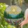 Golden Sun Stained Glass Mountains Forest Meadow Poppies Daisies Lupines Wildflowers Stained Glass Suncatcher - 2