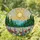 Golden Sun Stained Glass Mountains Forest Meadow Poppies Daisies Lupines Wildflowers Stained Glass Suncatcher - 1