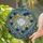 Luminous Scallop Shell Heart Mosaic - Golden Starfish Stained Glass Ocean Art Stained Glass Suncatcher - 2
