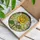 Yellow Rose Petals Green Leaves Stained Glass Tiffany Style Glowing Translucent Mosaic Stained Glass Suncatcher - 3