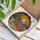 Saffron Buddhist Monks Dog Procession Winding Path Tiffany Style Radiant Sunset Mountains Stained Glass Suncatcher - 3