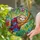 Cartoon Sloth Sleeping Stained Glass - Tiffany Style Jungle Foliage Animal Art Gift Stained Glass Suncatcher - 2