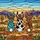 Three Bunny Cowboy Hat Stained Glass Art - Leopard Cow Print Western Plains Decor Stained Glass Suncatcher - 5