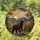 Majestic Black Bear Sky-Gazing Stained Glass Art - Autumn Trees Mountains Sunrays Stained Glass Suncatcher - 1