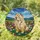 Chow Chow Dog Stained Glass Art Wildflowers Hills – Tiffany Style Jewel Tone Design Stained Glass Suncatcher - 1