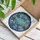 Intricate Stained Glass Marine Life Wreath Ocean Waves Coral Reefs Starfish Crab Shells Blue Gold Stained Glass Suncatcher - 3