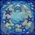 Intricate Stained Glass Marine Life Wreath Ocean Waves Coral Reefs Starfish Crab Shells Blue Gold Stained Glass Suncatcher - 5