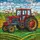 Stained Glass Farm Tractor Agricultural Landscape Tiffany Art - Country Home Gift Stained Glass Suncatcher - 5