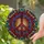 Highly Detailed Stained Glass Peace Symbol Tiffany Style - Jewel Tone Mosaic Art Stained Glass Suncatcher - 2