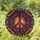 Highly Detailed Stained Glass Peace Symbol Tiffany Style - Jewel Tone Mosaic Art Stained Glass Suncatcher - 1