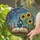 Tiffany Glass Science Lab Book Sunflowers Celestial Botanical Mosaic - Graduate Study Gift Stained Glass Suncatcher - 2
