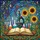 Tiffany Glass Science Lab Book Sunflowers Celestial Botanical Mosaic - Graduate Study Gift Stained Glass Suncatcher - 5