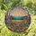Tiffany Stained Glass Wildflower Meadow Poppies Lupines Mountain Sunset Landscape Stained Glass Suncatcher - 1