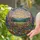 Tiffany Stained Glass Wildflower Meadow Poppies Lupines Mountain Sunset Landscape Stained Glass Suncatcher - 2