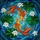 Intertwined Koi Fish Stained Glass Lotus Lily Pad - Mosaic Aquatic Pond Art Decor Stained Glass Suncatcher - 5