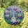 Garden Gnome Iris Flowers Stained Glass Tiffany Jewel Tones Intricate Garden Decor Stained Glass Suncatcher - 1
