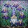 Garden Gnome Iris Flowers Stained Glass Tiffany Jewel Tones Intricate Garden Decor Stained Glass Suncatcher - 5