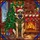 German Shepherd Santa Hat Scarf Christmas Tree Fireplace - Festive Holiday Dog Lover Gift Stained Glass Suncatcher - 5