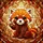 Chibi Red Panda Stained Glass Mosaic Forest Tiffany Style Art - Detailed Colorful Stained Glass Suncatcher - 5