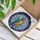 Blue Yellow Macaw Stained Glass Mosaic Art - Forget-Me-Nots Tiffany Style Home Decor Stained Glass Suncatcher - 3