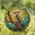 Majestic Red Crest Woodpecker Bird Tiffany Stained Glass Mosaic Tree Branch Art Stained Glass Suncatcher - 1