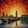 Houses of Parliament Big Ben London Stained Glass River Thames Sunset Art Stained Glass Suncatcher - 5