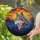 Majestic Wolf Mountains Sunset Stained Glass - Intricate Tiffany Style Nature Art Decor Stained Glass Suncatcher - 2