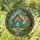 Teal Fairy House Door Enchanted Forest Mosaic Rustic Lantern Tiffany Style Home Decor Stained Glass Suncatcher - 1