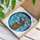 Stained Glass Mosaic Squirrel Sailor Barrel Anchor - Wildlife Lover Home Decor Gift Stained Glass Suncatcher - 3