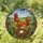 Majestic Hen Nest Egg Pastoral Landscape - Home Decor Gift for Hen Lover Stained Glass Suncatcher - 1