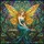 Tiffany Glass Fairy Woman Butterfly Wings Home Decor Gift for Fantasy Garden Lover Stained Glass Suncatcher - 5