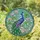 Peacock Lotus Stained Glass Art - Tiffany Style Jewel Tone Window Decor Display Gift Stained Glass Suncatcher - 1