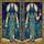 Egyptian Jackal Deities Ankh Weighing Scale - Ancient Egypt Home Decor Gift for Mythology Lover Stained Glass Suncatcher - 5